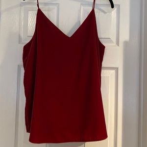 Express velvet top size large